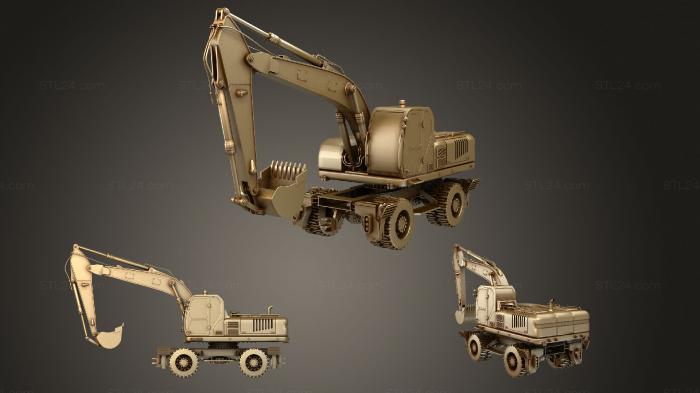 Vehicles (Wheel Excavator, CARS_4055) 3D models for cnc